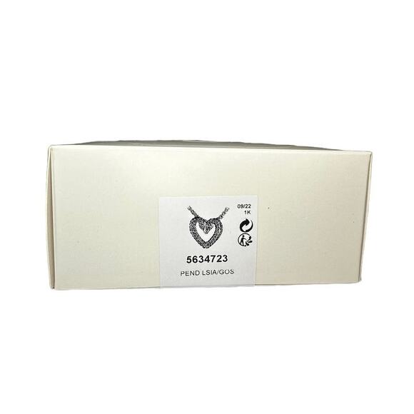 Swarovski Una pendant Pavé, Heart, Small, Red, Gold-tone plated Necklace - Picture 7 of 7